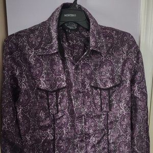 Montero Western Purple Dress Shirt